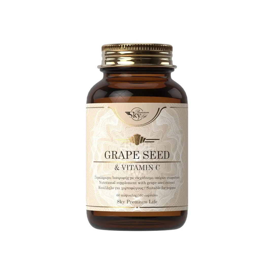 SKY PREMIUM Grape Seed & Vitamin C Capsules 60s - Skin and Immunity Care