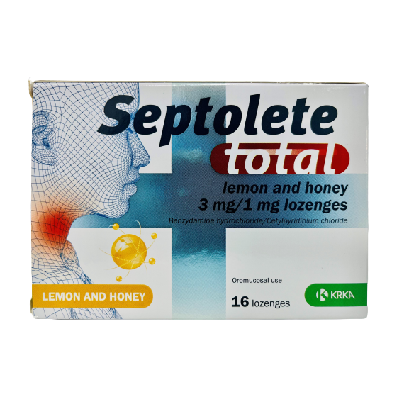 Septolete Total Lemon & Honey Lozenges 16s