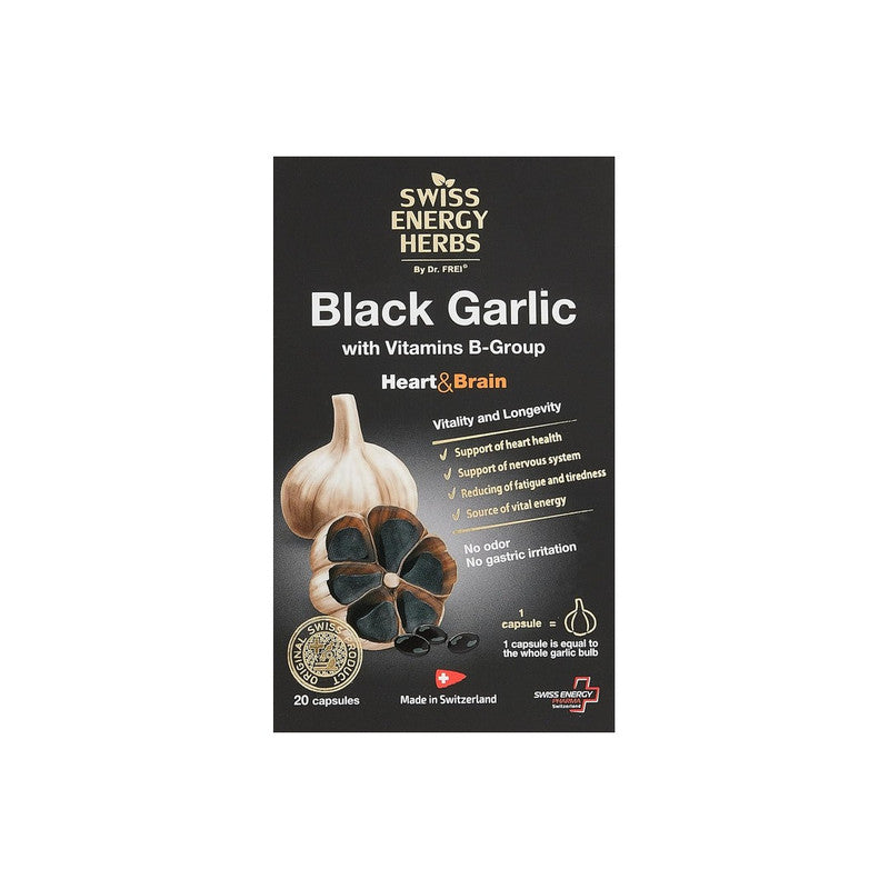 Swiss Energy Black Garlic 20 Soft Gels