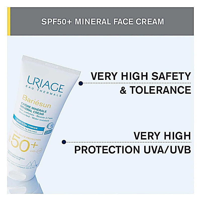 Uriage Bariesun Spf50+ Mineral Cream 100ml