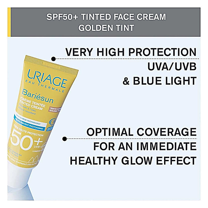 Uriage Bariesun Spf50+ Golden Tint Cream 50ml