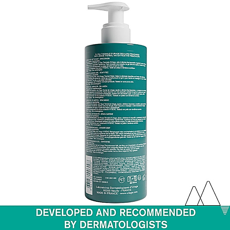 Uriage Hyseac Cleansing Gel 500ml