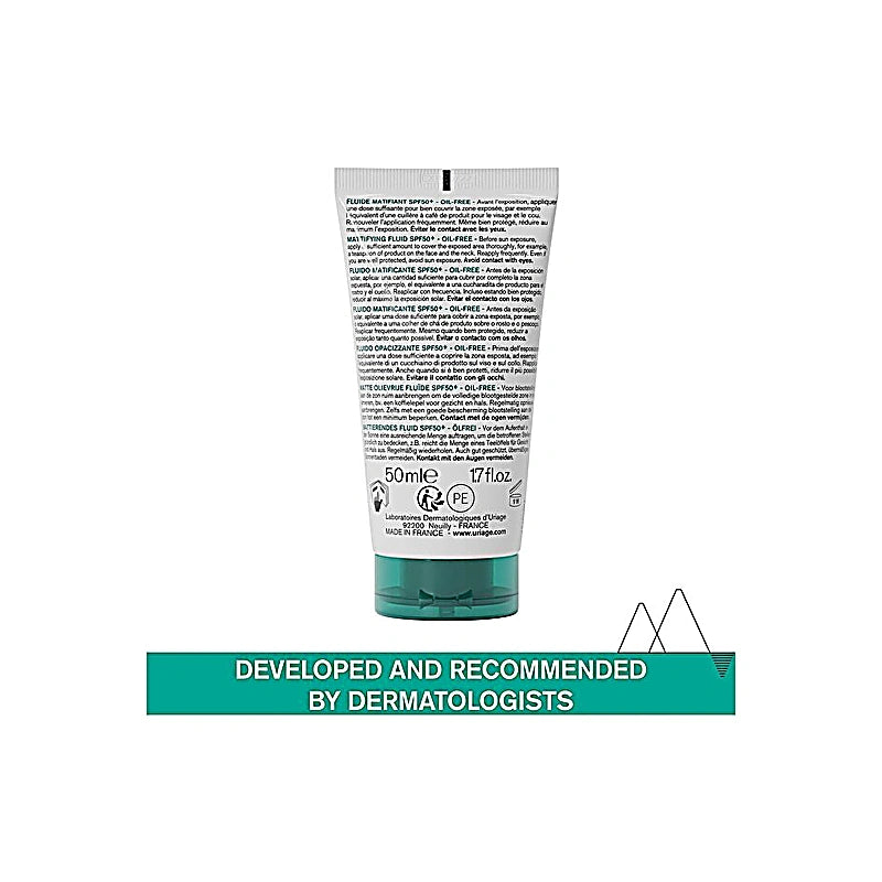 Uriage Sunscreen Hyseac Fluid Spf50+ for Oily Skin 50ml