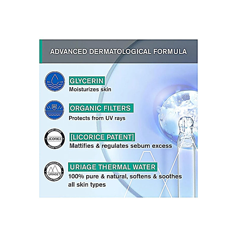 Uriage Sunscreen Hyseac Fluid Spf50+ for Oily Skin 50ml