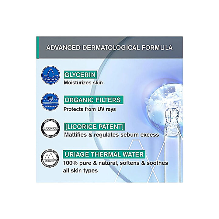 Uriage Sunscreen Hyseac Fluid Spf50+ for Oily Skin 50ml