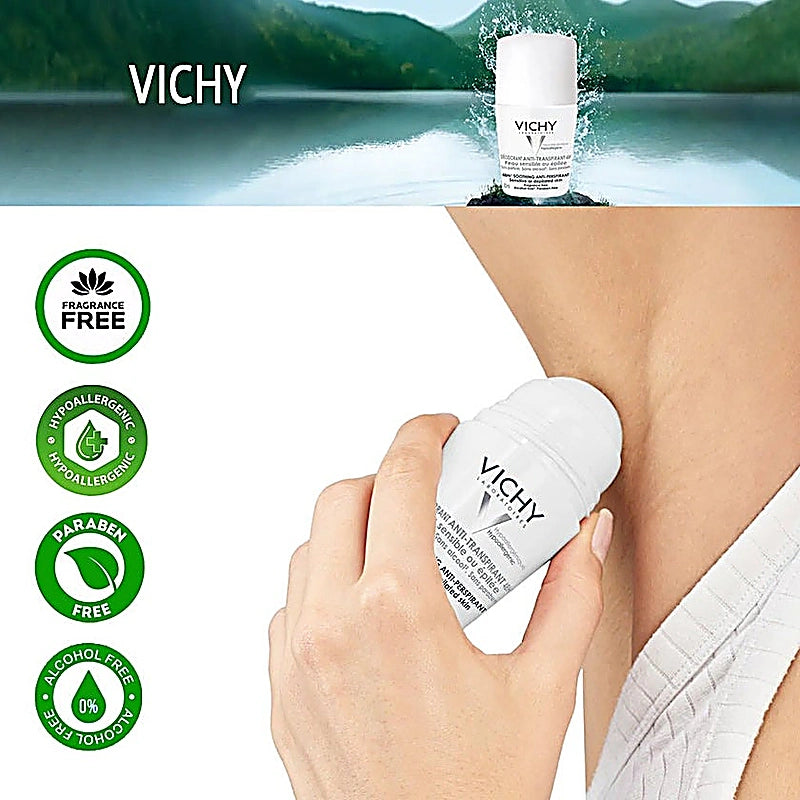 Vichy Anti Perspirant Sensitive Skin Deodorant 50ml