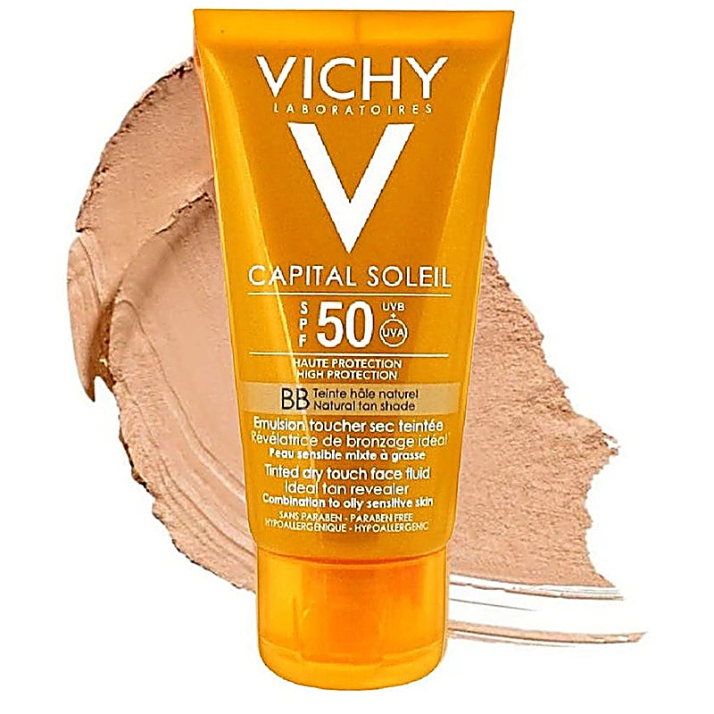 Vichy Ideal Soleil BB Tinted SPF50 Mattifying Fluid Dry Touch 50ml