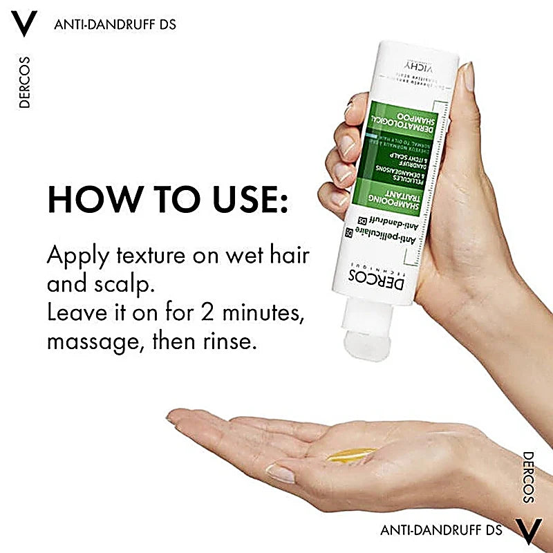 Vichy Dercos Anti-Dandruff DS shampoo bottle for normal to oily scalp 390ml