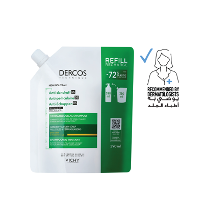 Vichy Dercos Anti-Dand Ds Dry Hair Shamp Refill 390Ml