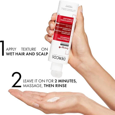 Vichy Dercos Energy+ Stimulating Hairloss Shampoo 400ml bottle for stronger, nourished hair