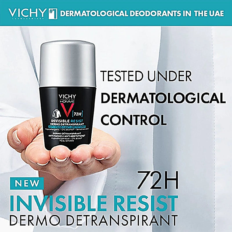 Vichy Homme 72H Invisible Deo Roll On 50Ml