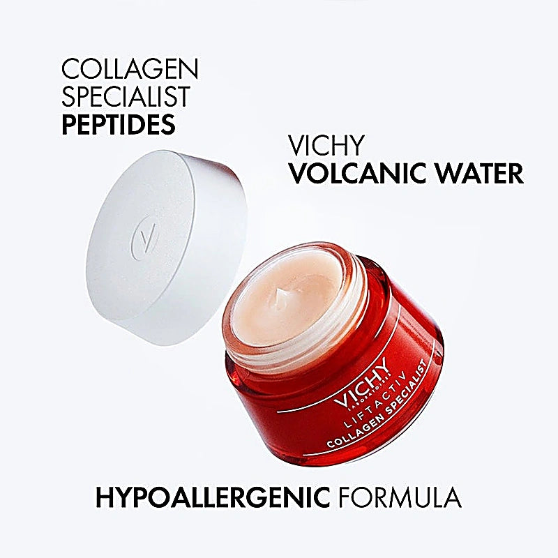 Vichy Liftactiv Collagen Specialist Cream, Collagen Bting Peptides, 50ml Day Cream