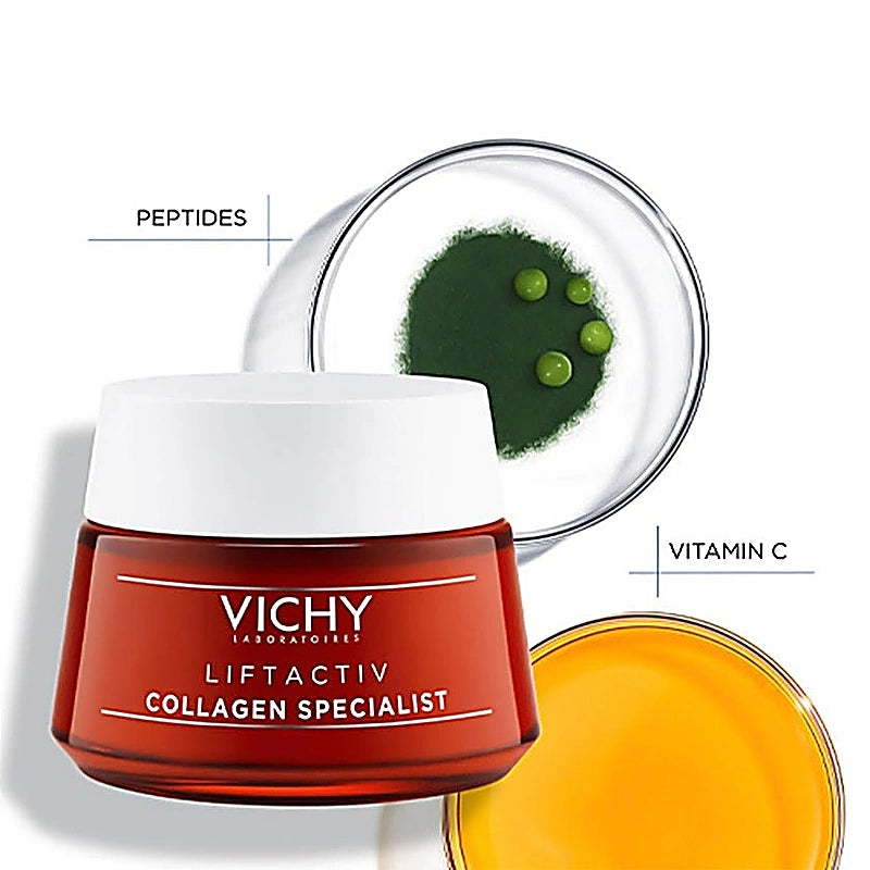 Vichy Liftactiv Collagen Specialist Cream, Collagen Bting Peptides, 50ml Day Cream