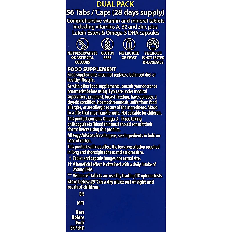 Visionace Plus Tablets & Capsules 56s