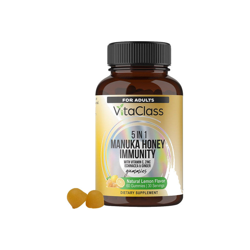 Vitaclass Adult 5In1 Manuka Honey Lemon Gummies 60s