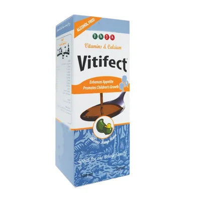 Vitifect Vitamin & Calcium Syrup 120Ml