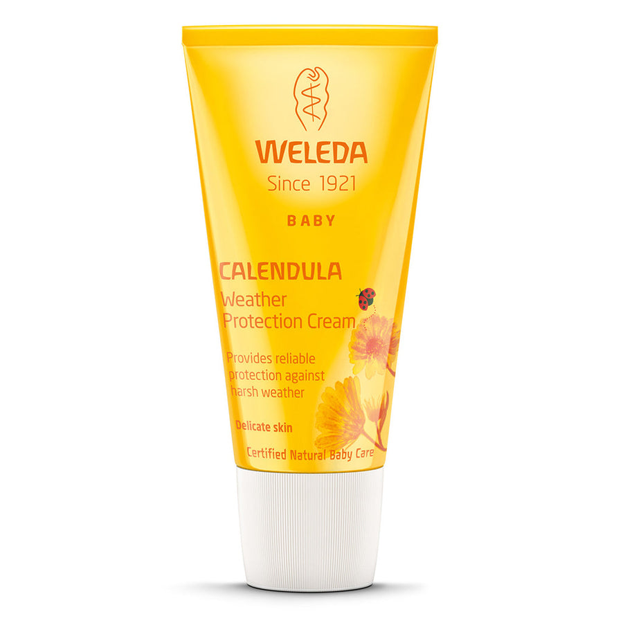 Calendula weather protection cream providing hydration and shielding for sensitive skin, 30 ml.