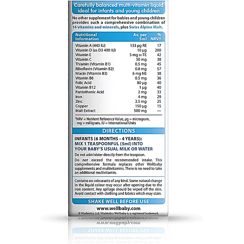 Well Baby Multi-vitamin Liquid 150ml