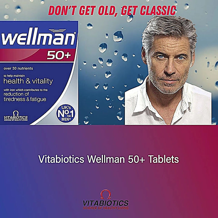 Wellman 50+ Tablets Multivitamins for Men 30s