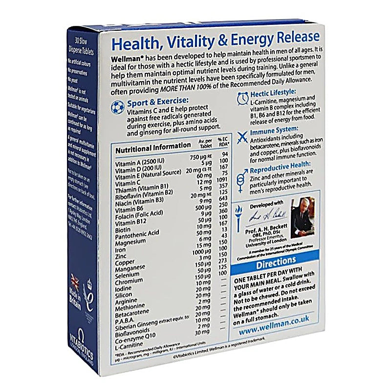 Wellman Original Tablets 30s