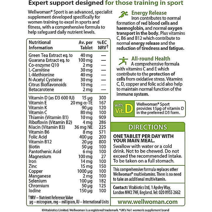 Wellwoman Sport Tablets 30s