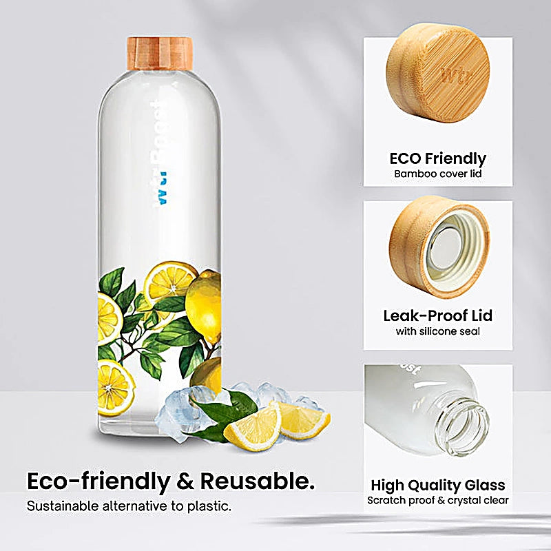 Wtr Boost Borosilicate Amalfi Glass Bottle 600Ml