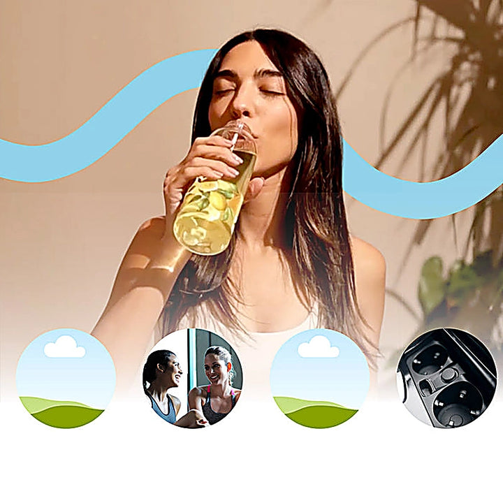 Wtr Boost Borosilicate Amalfi Glass Bottle 600Ml