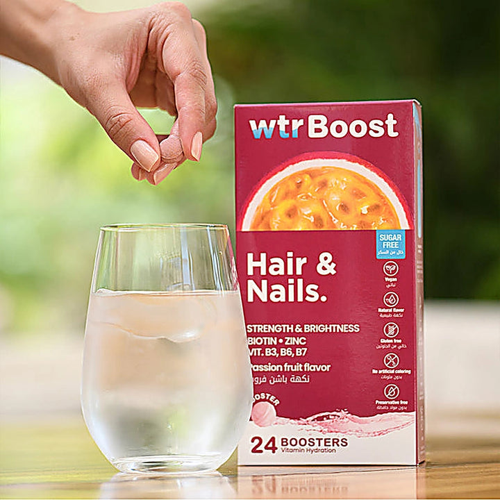 Wtr Boost Hair & Nails Passion Fruit Eff 24s