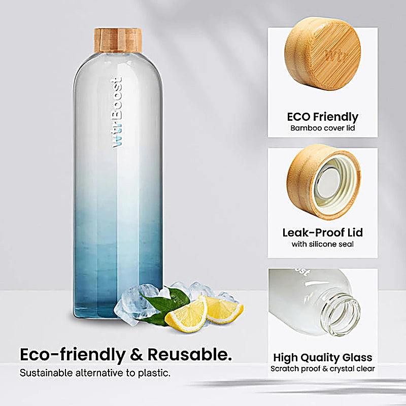 Wtr Boost Save The Ocean Glass Bottle 600Ml