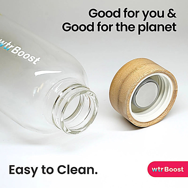 Wtr Boost Save The Ocean Glass Bottle 600Ml