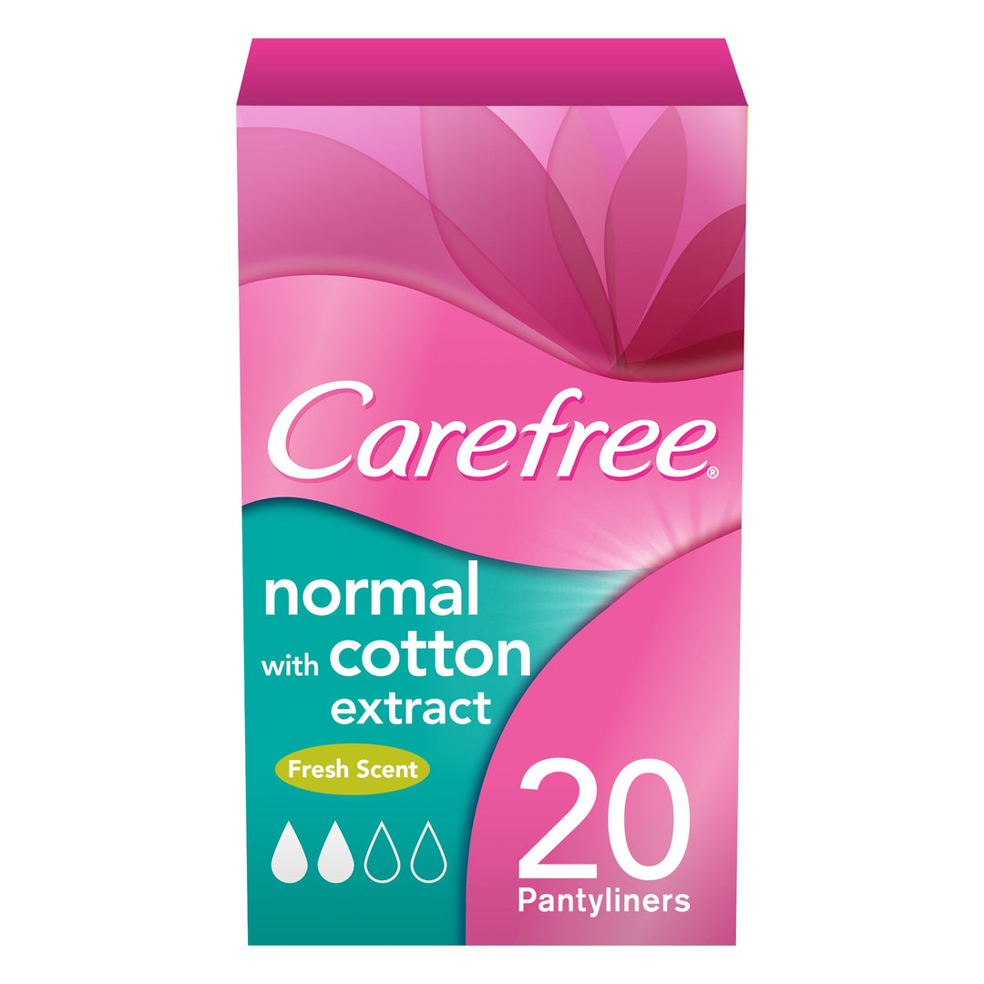 Carefree Cotton Feel Fresh Single Wrapped Pantyliners 20s