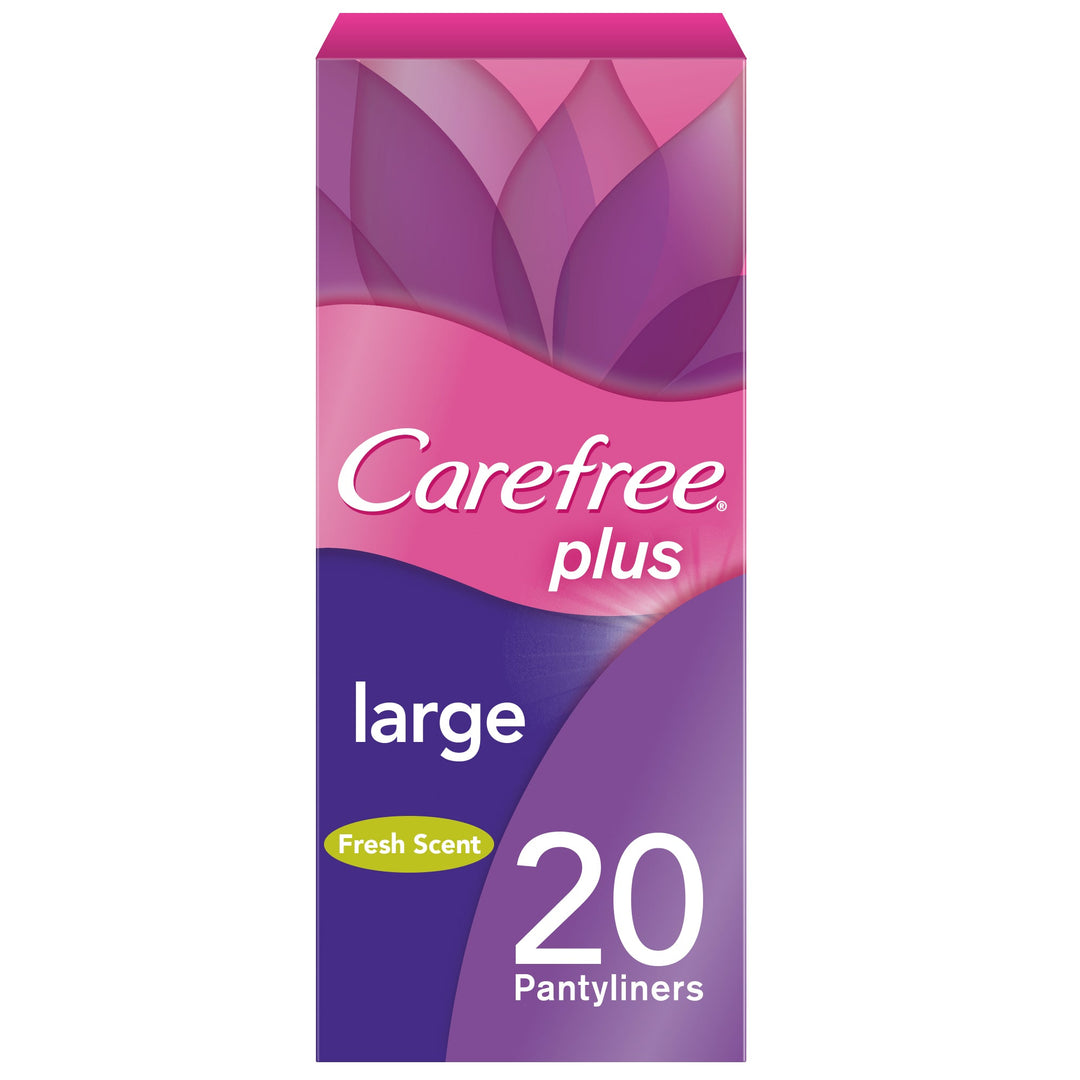 Carefree Plus Large Fresh Pantyliners 20s
