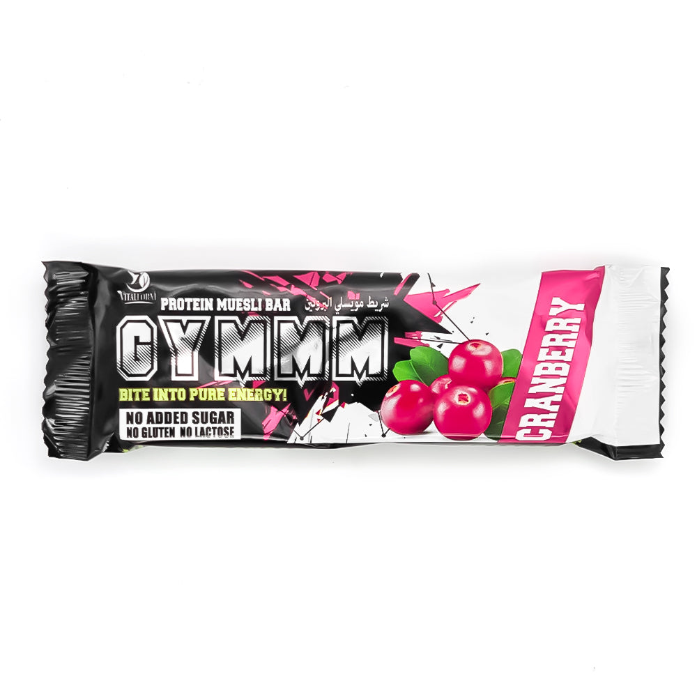 Gymmm Protein Cranberry Muesli Bar 4g