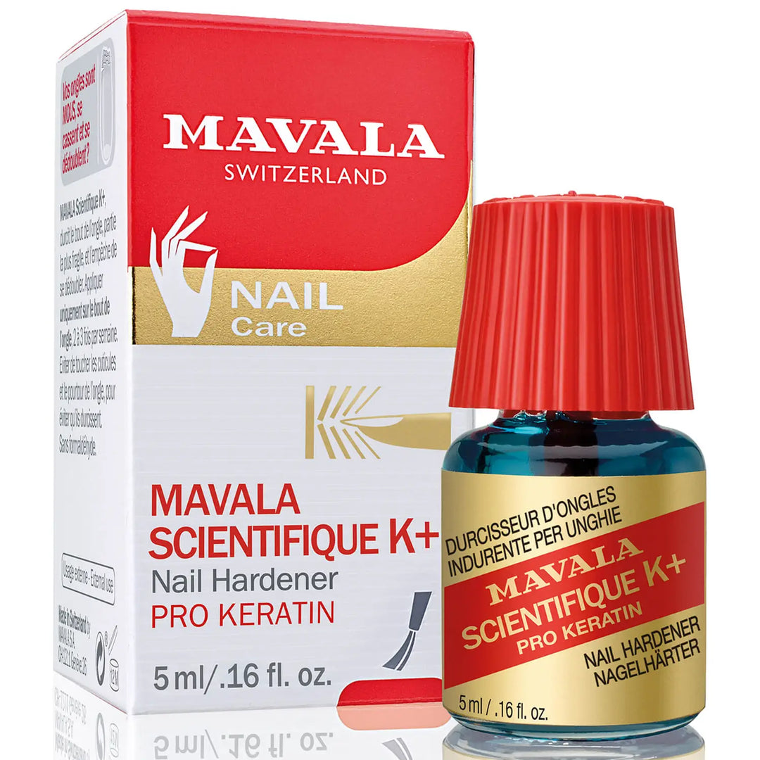 Mavala Scientifique K+ Nail Hardener 5ml bottle and packaging.