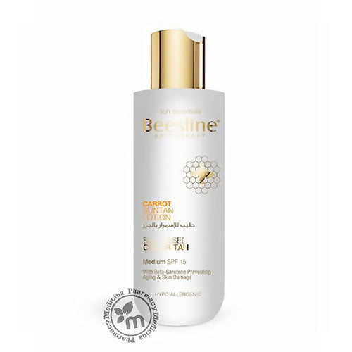 Beesline Carrot Suntan Lotion Spf15 Non Greasy tan
