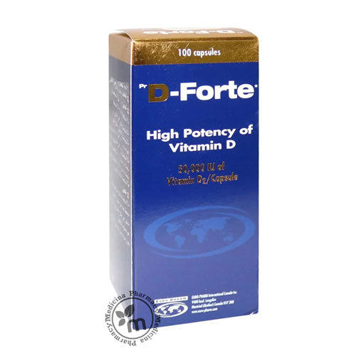 D-Forte 50,000 IU Capsules 100s – Al Manara Pharmacy