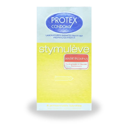 Préservatifs Protex Stymuleve 24 Pièces - Texture Fine Lubrifiée, Latex, Valable Jusqu'à 08/2026