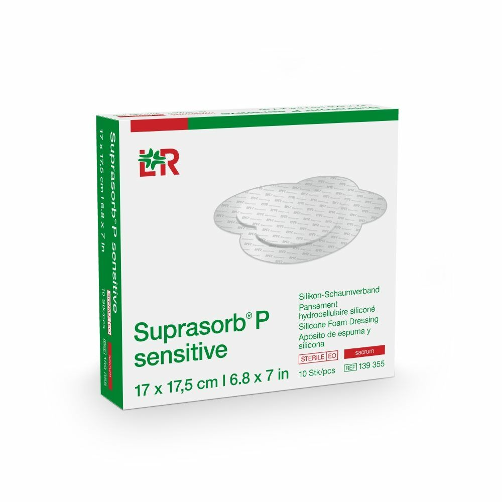 LR Suprasorb P Sensitive Sacrum 17x17.5cm 10s 139355