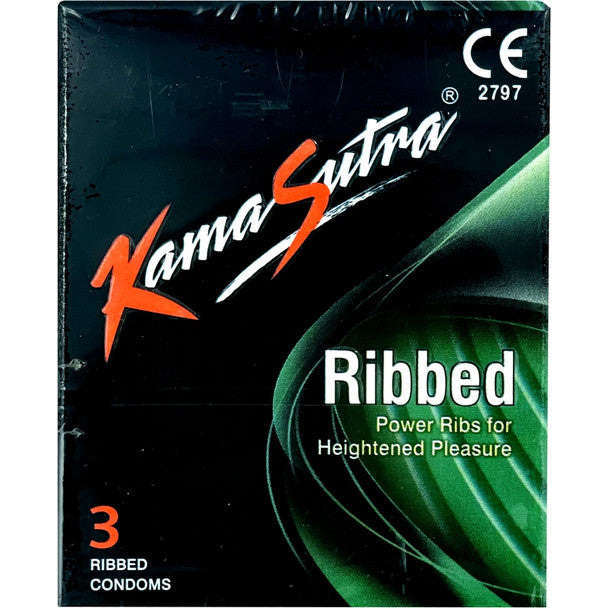 Kamasutra Condom Ribbed 3's