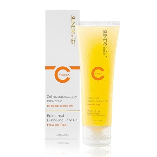 Sunew Med+ Epidermal Dissolving Face Gel 120 ML with Vitamin C for smooth, radiant skin.