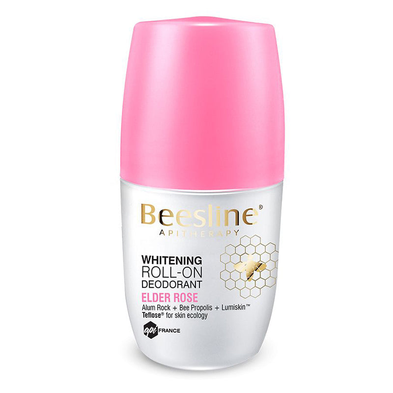 Beesline Whitening Deodorant Roll On 48 hr Elder Rose 50ml