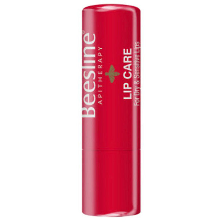 Beesline Lip Care shimmery cherry lip balm for dry, sensitive lips moisturizing and healing